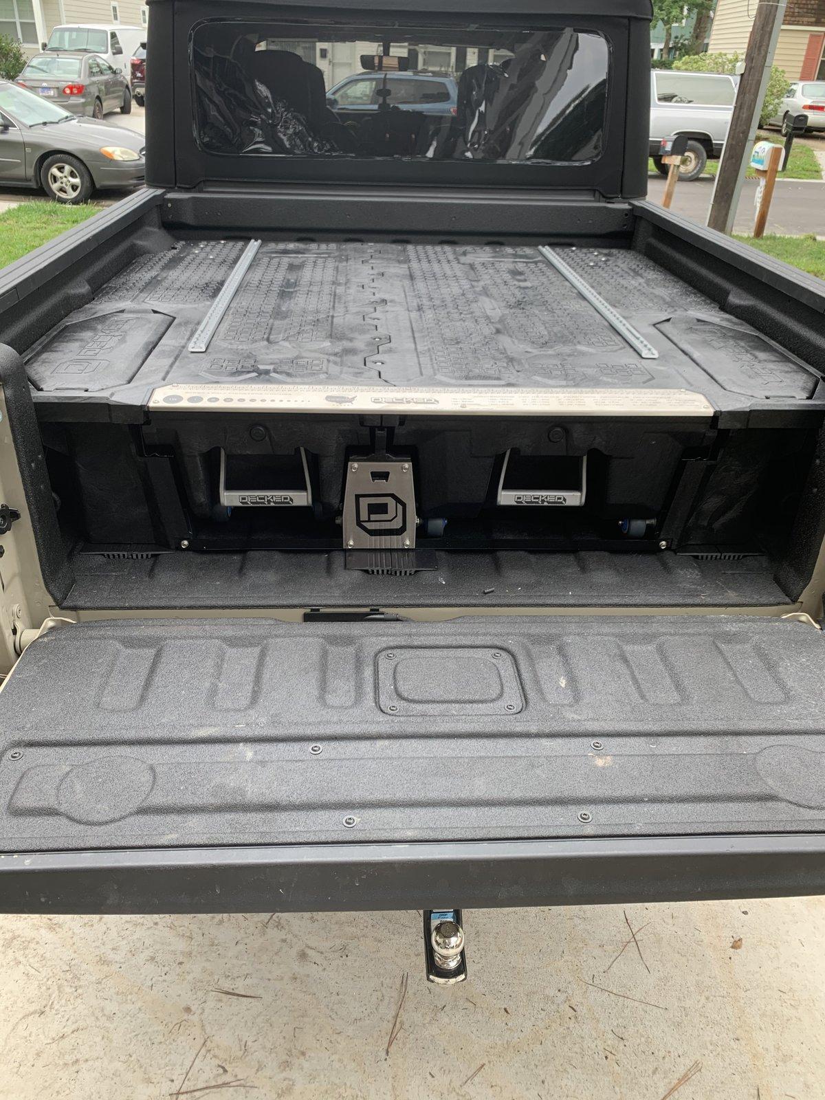 Jeep Gladiator Virginia Beach. DECKED unit, month old, have recipes, extras C7FB3E7E-D47A-49AA-9A2C-DC5B1AB8E83D