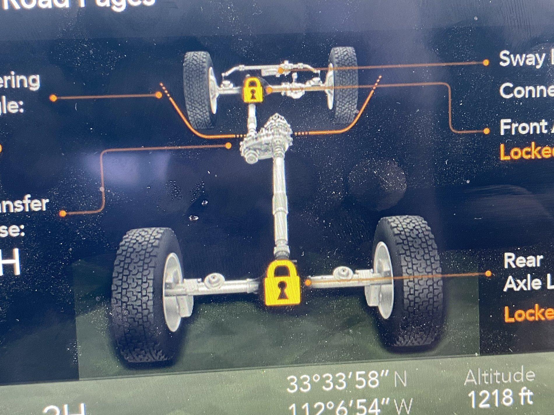 Jeep Gladiator Locker issue Sensor