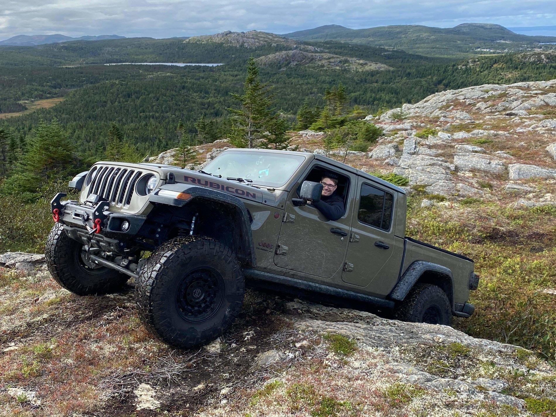 Jeep Gladiator Newfoundland Gator Testing out Lift and 37s received_822947734910150