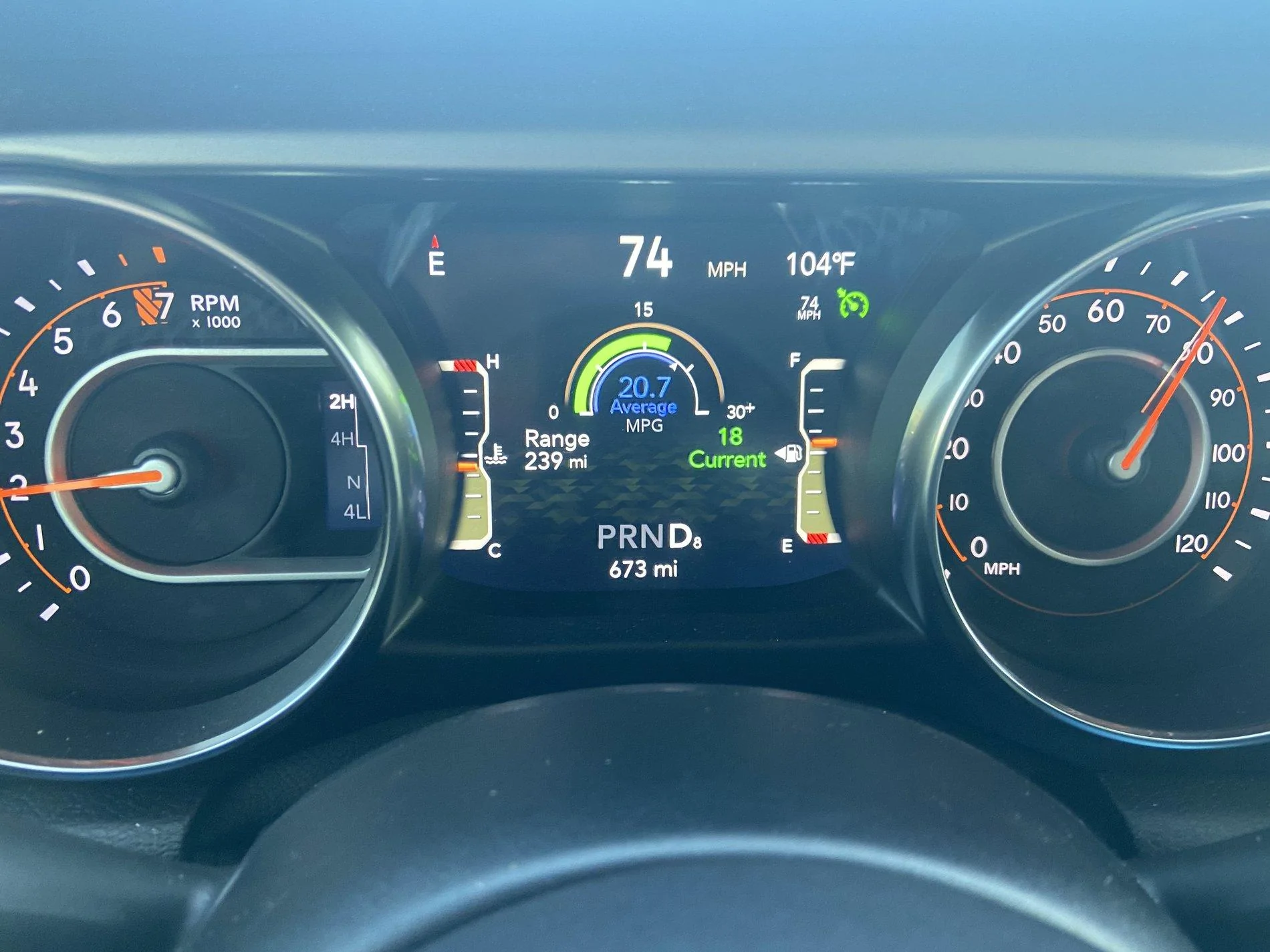 Jeep Gladiator 24+ mpg after 6 weeks on the road IMG_3889