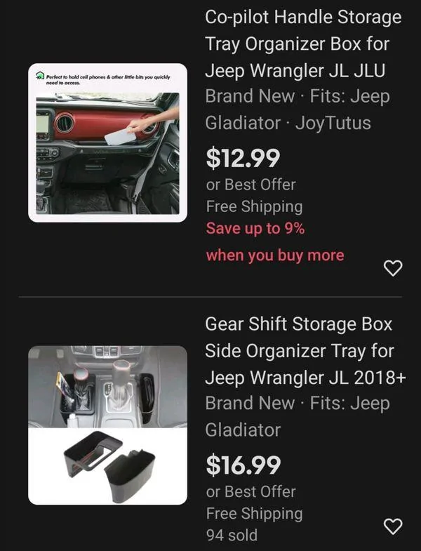 Jeep Gladiator Mopar Freedom Panel Storage Bag & Jeep Gladiator,JL,JU storage organizer like new condition + free new door handle sticker 10
