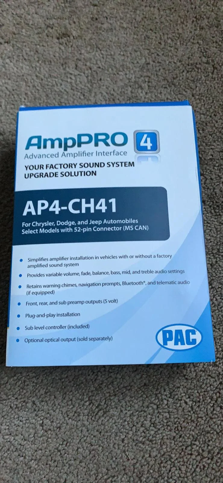 Jeep Gladiator PAC Audio AP4-CH41 R.2 ABAEB2CC-6945-4550-9A40-5FBDA6FD22F6