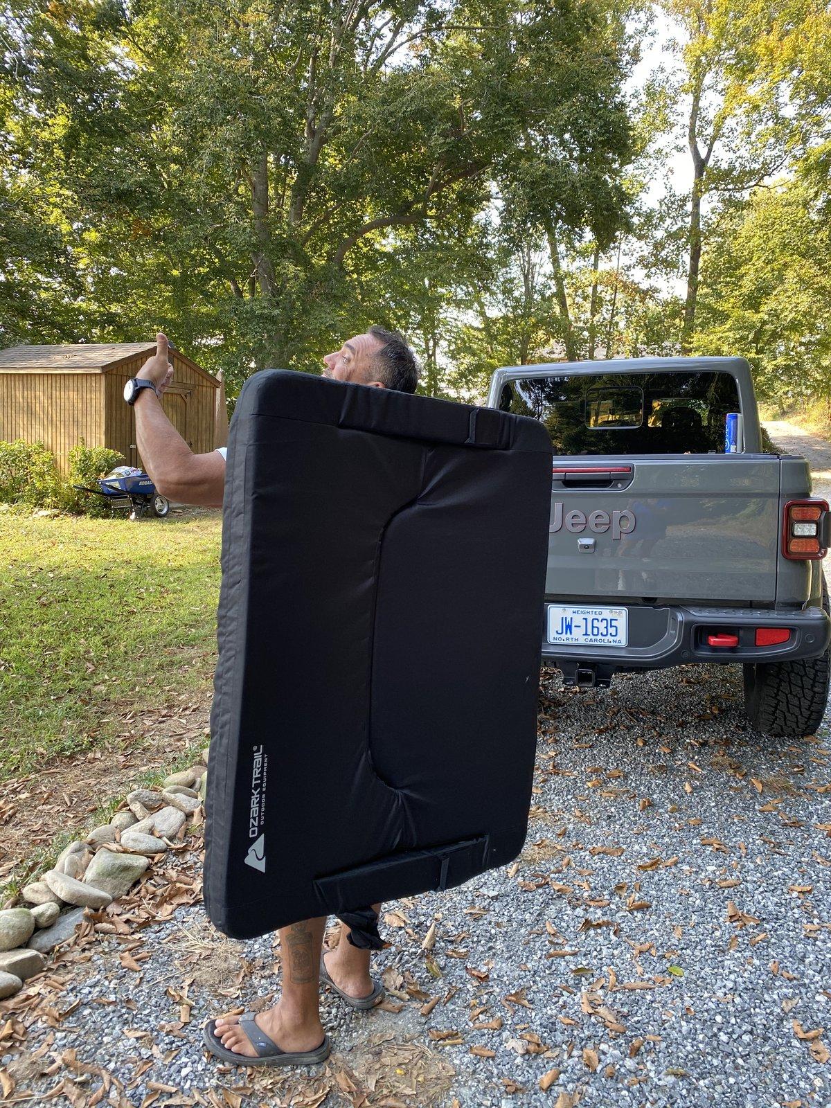Jeep Gladiator The must have JT tailgate accessory! Padded truck tailgating couch (Ozark Trail) IMG_5311