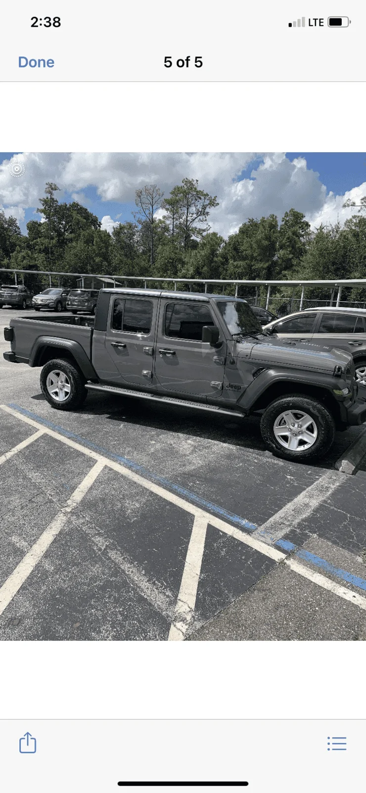 Jeep Gladiator Black hard top EAB53523-70F8-471C-A4E1-D654AE201148