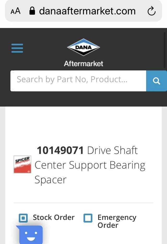 Jeep Gladiator Carrier bearing spacer for rear driveshaft D137CA58-F11D-43AB-9E9B-88C9DD96E8D6