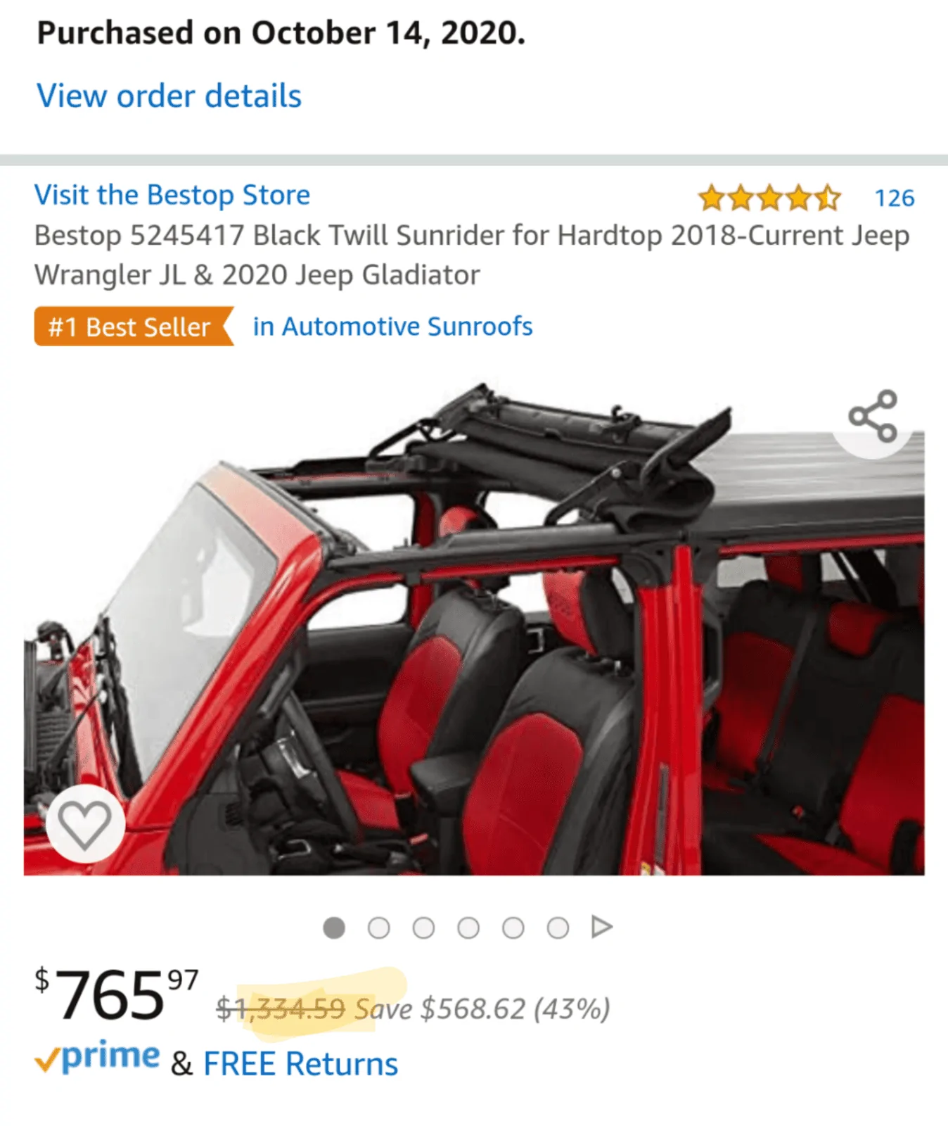 Jeep Gladiator Any Prime Day deals worth it? Screenshot_20201014-090336