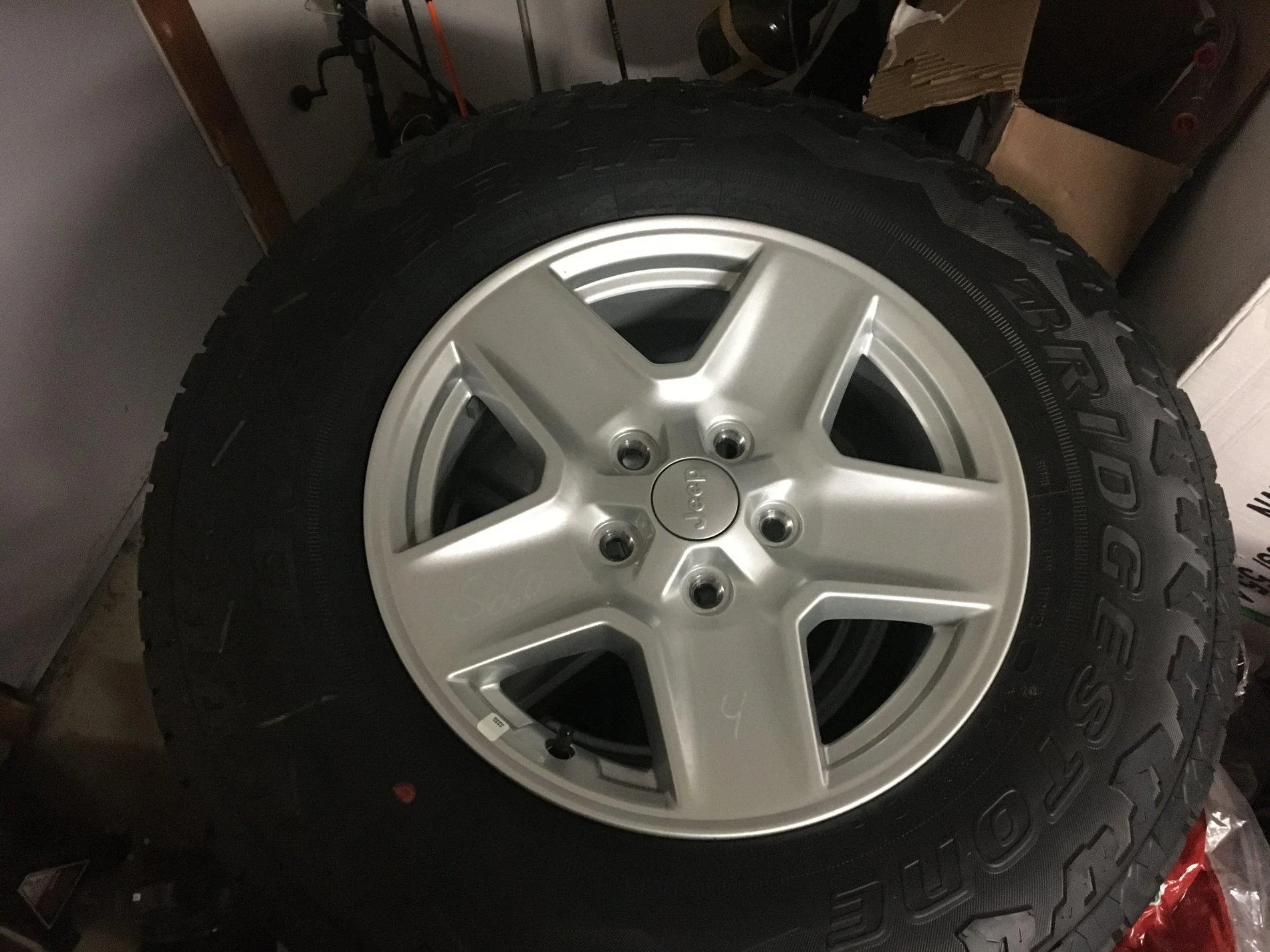Jeep Gladiator SE MICHIGAN Factory Sport S wheels and upgraded Bridgestone Dueler AT's for sale Tires and wheels 2
