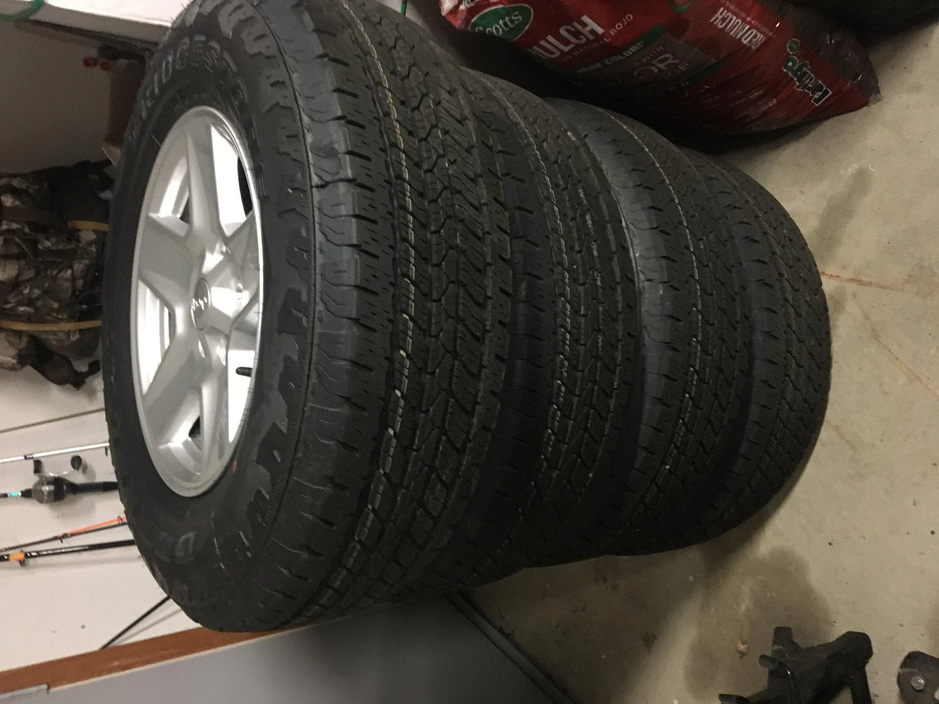 Jeep Gladiator SE MICHIGAN Factory Sport S wheels and upgraded Bridgestone Dueler AT's for sale Tires and wheels 1