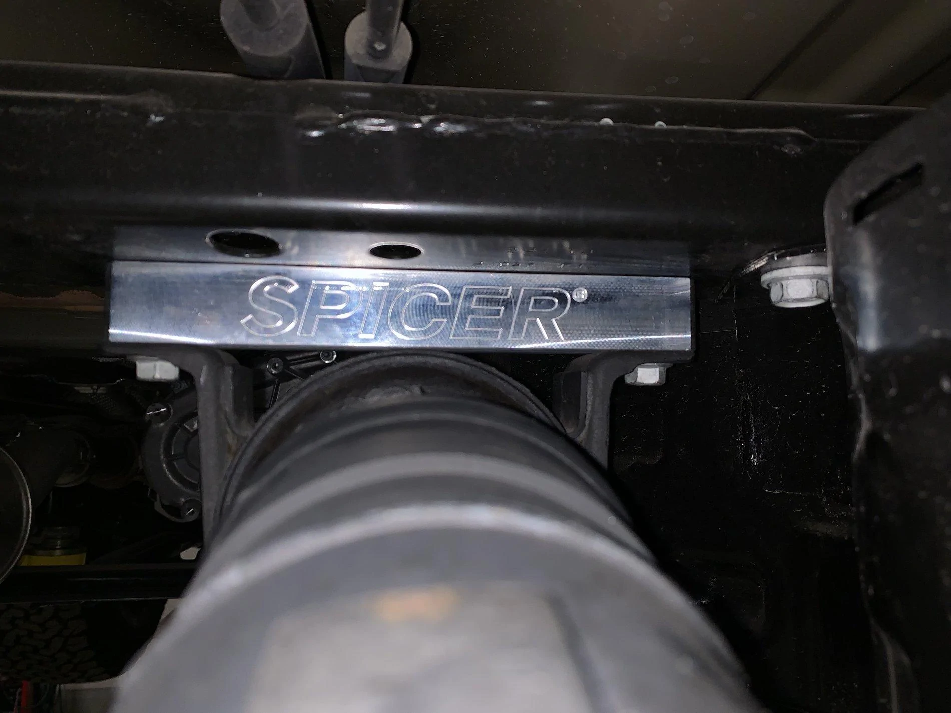 Jeep Gladiator Carrier bearing spacer for rear driveshaft 9DE6D951-3953-45A6-89D8-2F6D180AA907