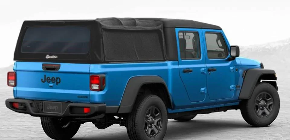 Jeep Gladiator Bestop teaser concept: folding soft cover / shell / topper for Gladiator bed FEF8C2F6-5779-4881-9958-584C28D32278