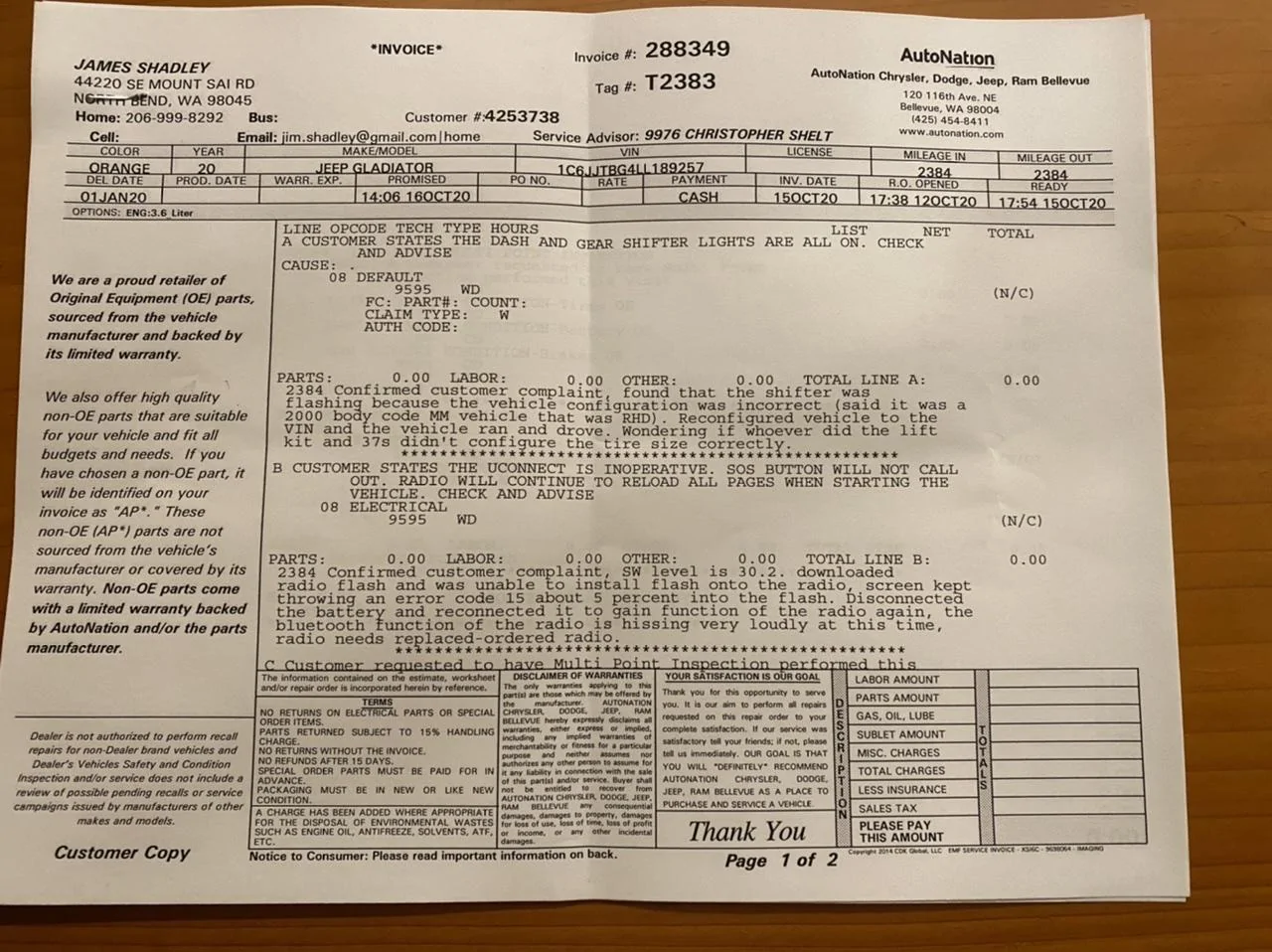 Jeep Gladiator JTR lit up like Christmas tree, Uconnect changes... help. 5D0A227A-6568-43C4-ABF4-963F523ACD4B