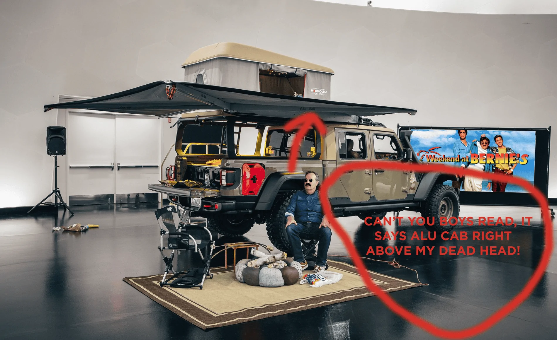 Jeep Gladiator Jeep Gladiator Wayout Concept in Gator Color mark bernie photo with writing