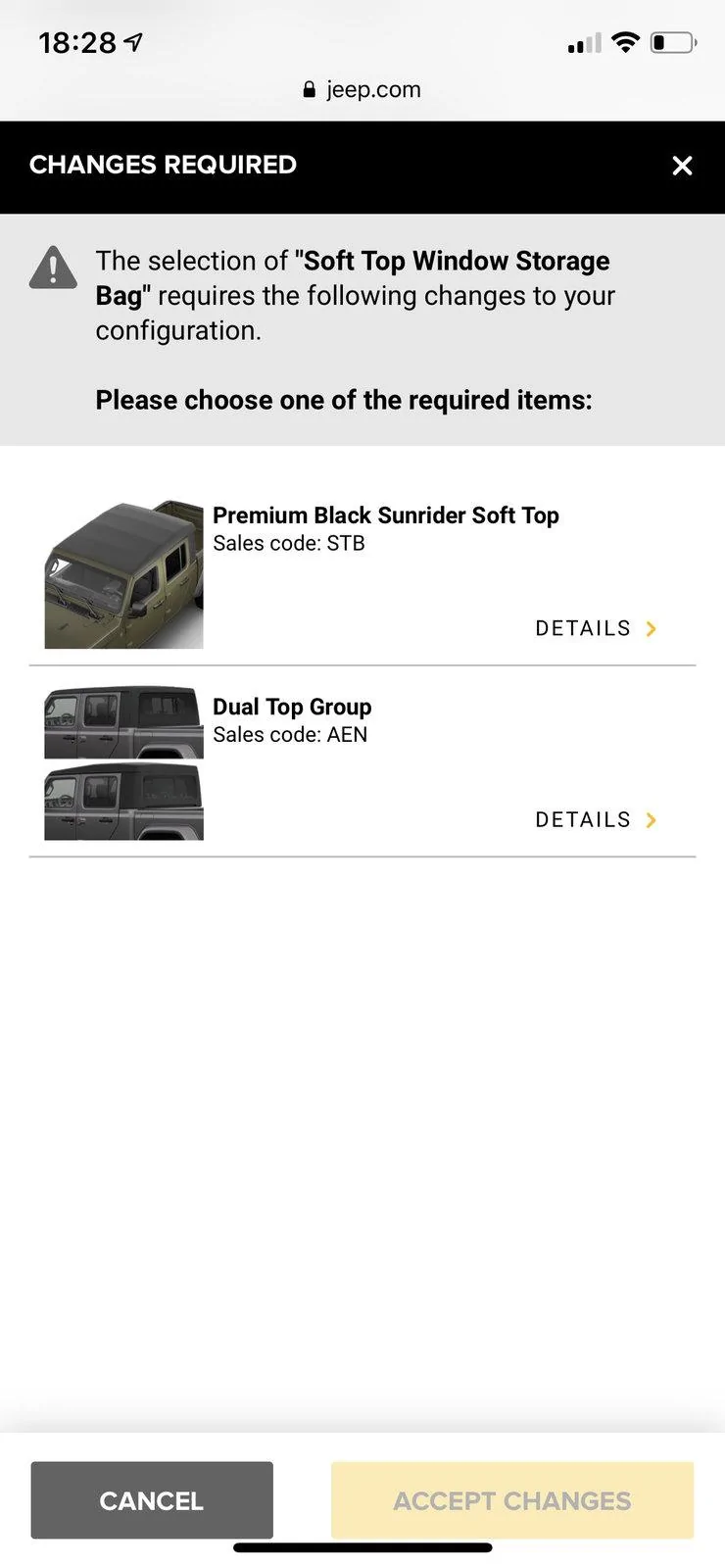 Jeep Gladiator What’s the difference between premium soft top and regular? 3CE7C42C-02B6-4BAC-B6CB-BC71B9C84052
