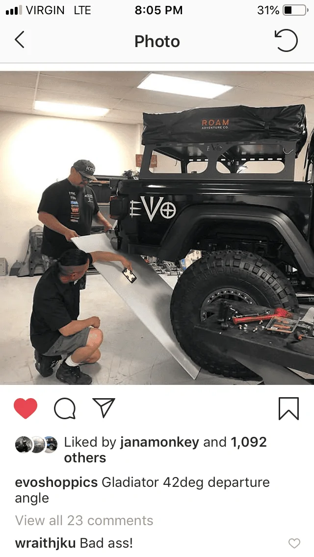 Jeep Gladiator EVO Manufacturing Gladiator Build for MOAB and BAJA 1000 61E459FB-AE52-4BB6-AD69-E70C992AA3BA