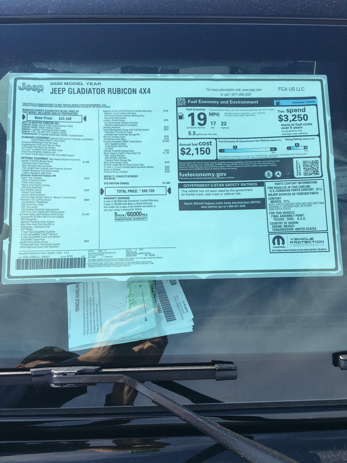 Jeep Gladiator FCA Announcement + Video: 2020 Jeep Gladiator Begins Shipping to U.S. Dealers 1C7EA423-F9D4-4CBB-88ED-2A64D9A9F9E2