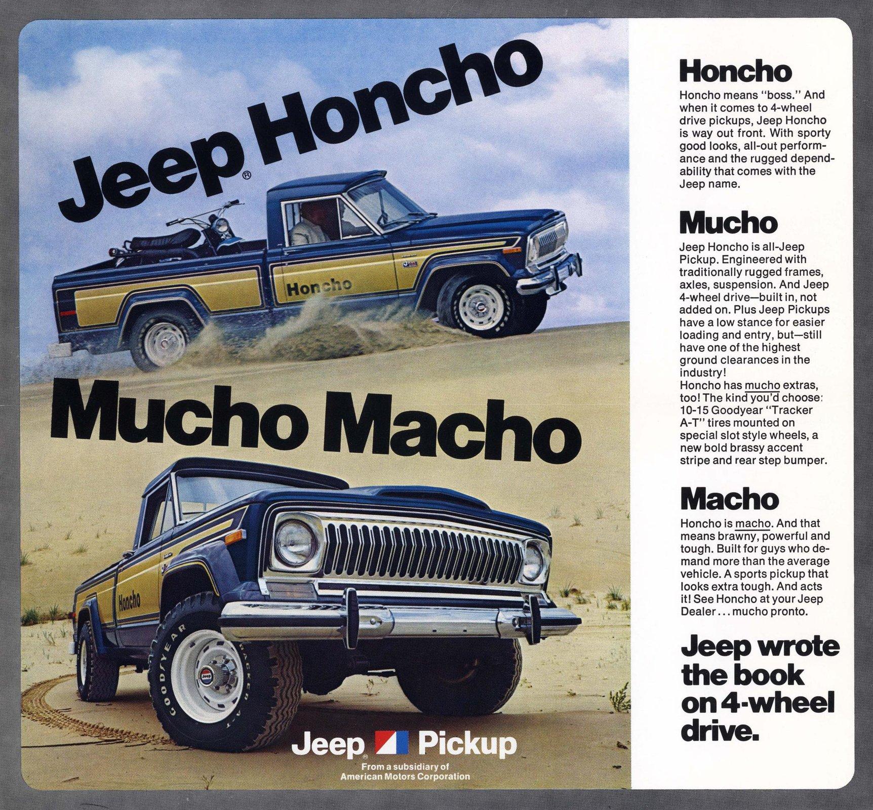 Jeep Gladiator How can I get Overland Black Leather Interior in a Rubicon? 1976-Jp-Honcho-Ad_2080x1930
