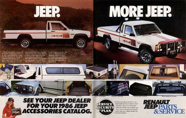 Jeep Gladiator So at the end of the day why the Gladiator? Pickup is better 1986 Jeep Ad-02