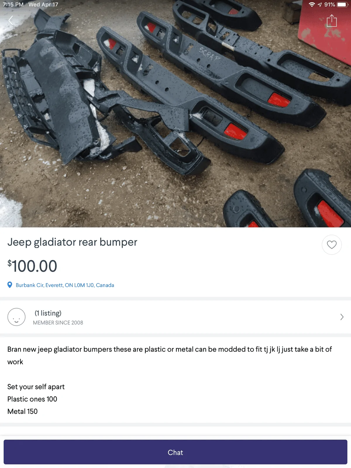 Jeep Gladiator Multiple Jeep Gladiator bumpers for sale FB939362-6F26-4AE7-8D00-80D4FF1BEACF
