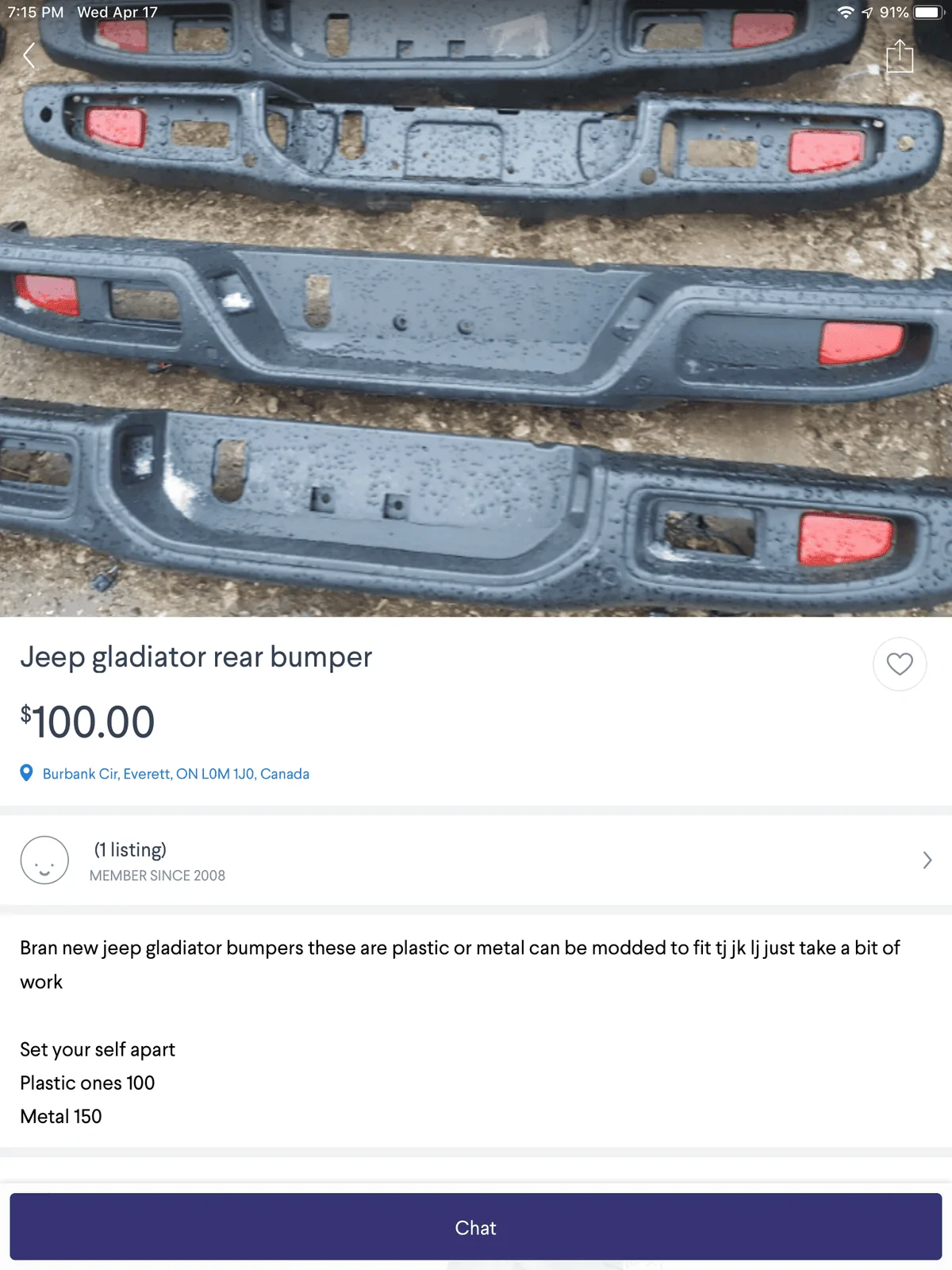 Jeep Gladiator Multiple Jeep Gladiator bumpers for sale F50FFCFE-B6A1-4AC1-B0DC-9C671CC7FBFB
