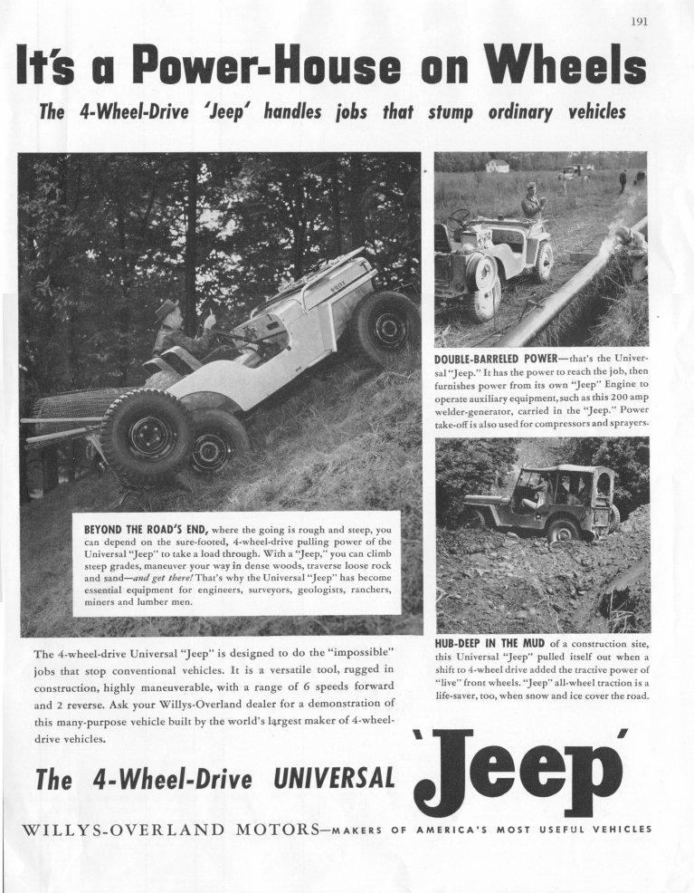 Jeep Gladiator Bruised Gladiators 1948bw
