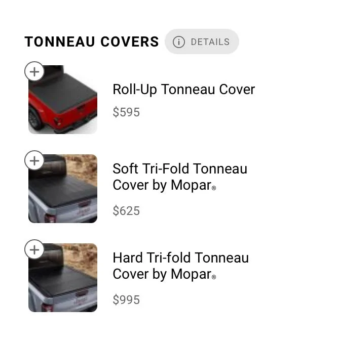 Jeep Gladiator Mopar Roll-Up tonneau- $700 BAA75565-D0C9-4687-821F-F901970A194A