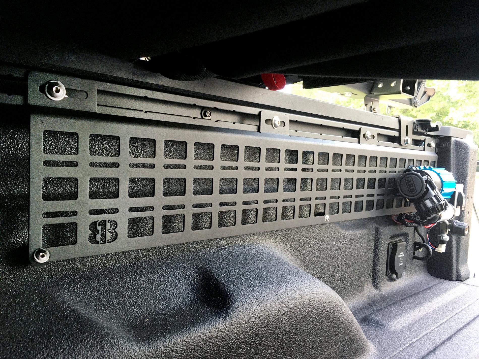 Jeep Gladiator 813 Fabrication & Designs Universal MOLLE Panel w/FREE 3-Rocker Switch or 2-Rocker Switch/Air Chuck Plate universal-molle-step7