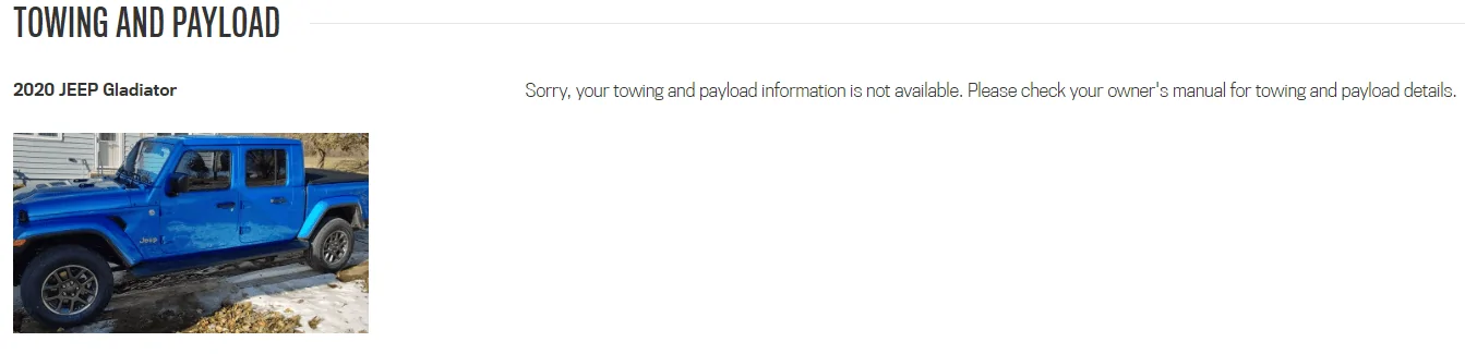 Jeep Gladiator Just looked my truck up on the mopar site... new-towing-payload