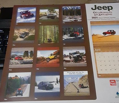 Jeep Gladiator Gladiator Made Calendar Cover jeppcal1