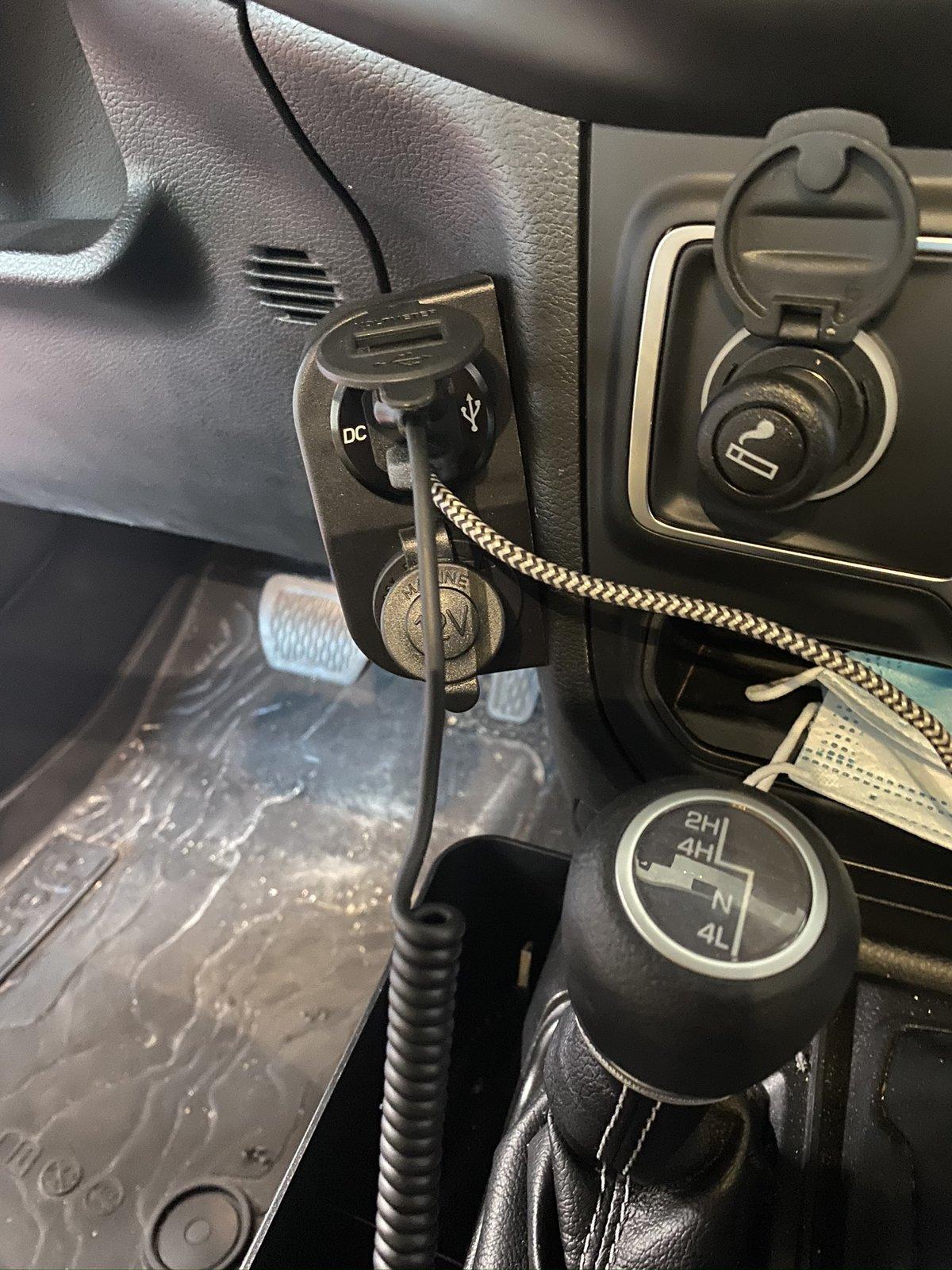 Jeep Gladiator Added more power outlets. F45E6ADF-DBC9-4BAA-B247-0400C380F273