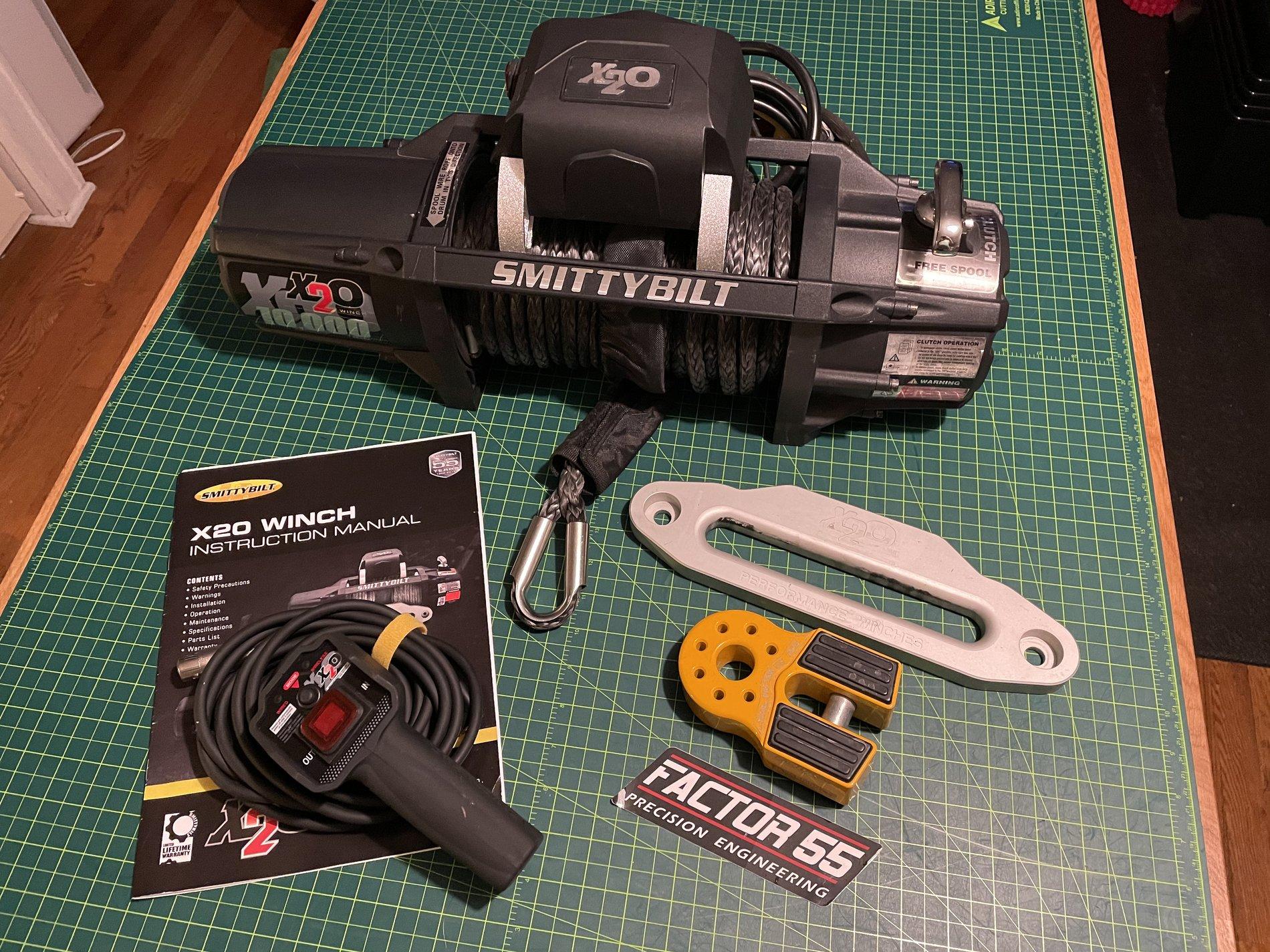 Jeep Gladiator Smittybilt X20 10K GEN2 Winch & Factor 55 FlatLink IMG_0033