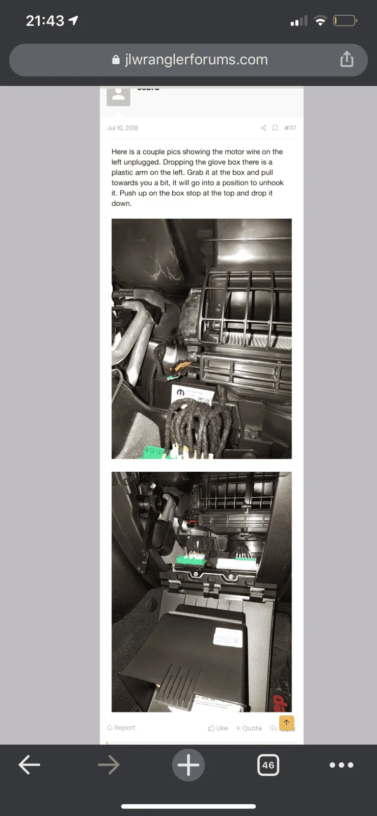 Jeep Gladiator Heat coming from floor/under seat ? AC