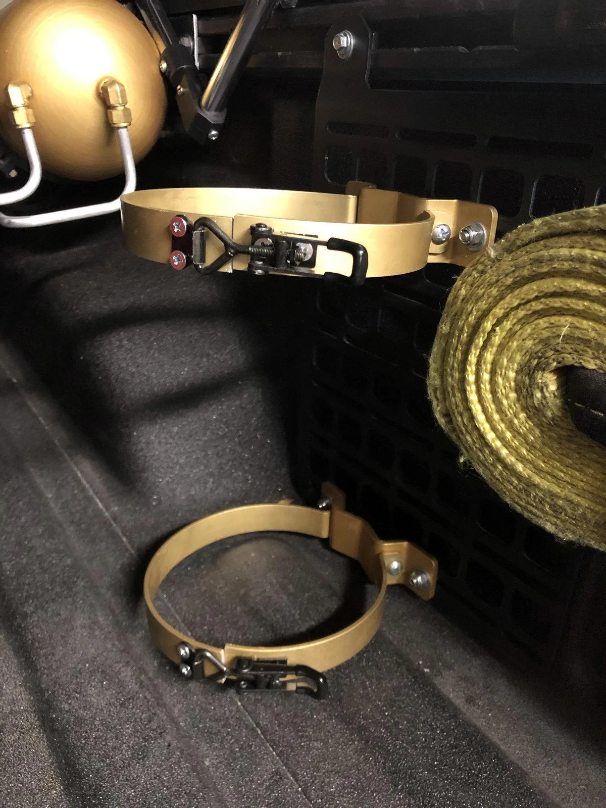 Jeep Gladiator Project “Fools Gold” tank bracket mounted