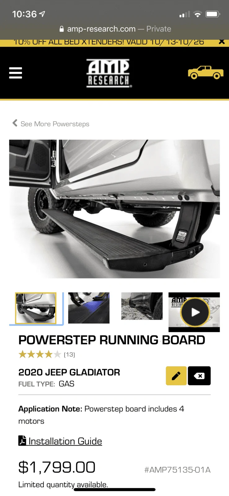 Jeep Gladiator AMP Powerboards 78A7F2DC-8ECE-4E6A-BA7E-52E8943E5A2D