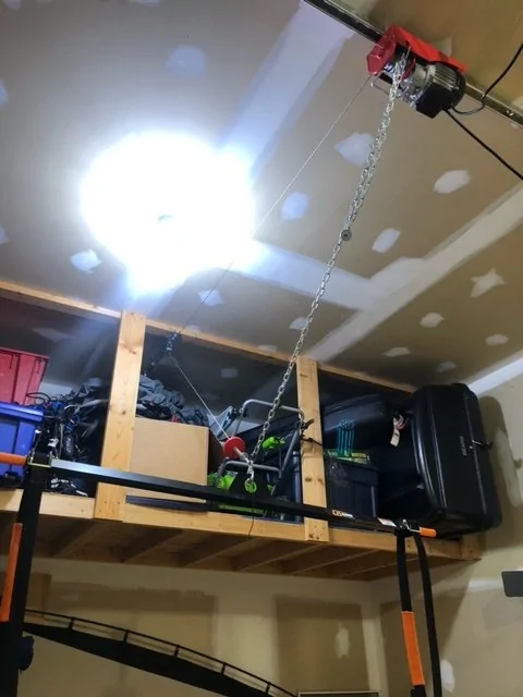 Jeep Gladiator My door and top storage DIY solutions.... cart and hoist. 1