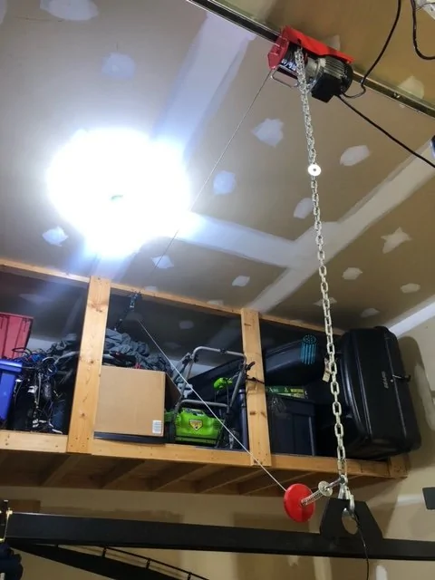 Jeep Gladiator My door and top storage DIY solutions.... cart and hoist. 3
