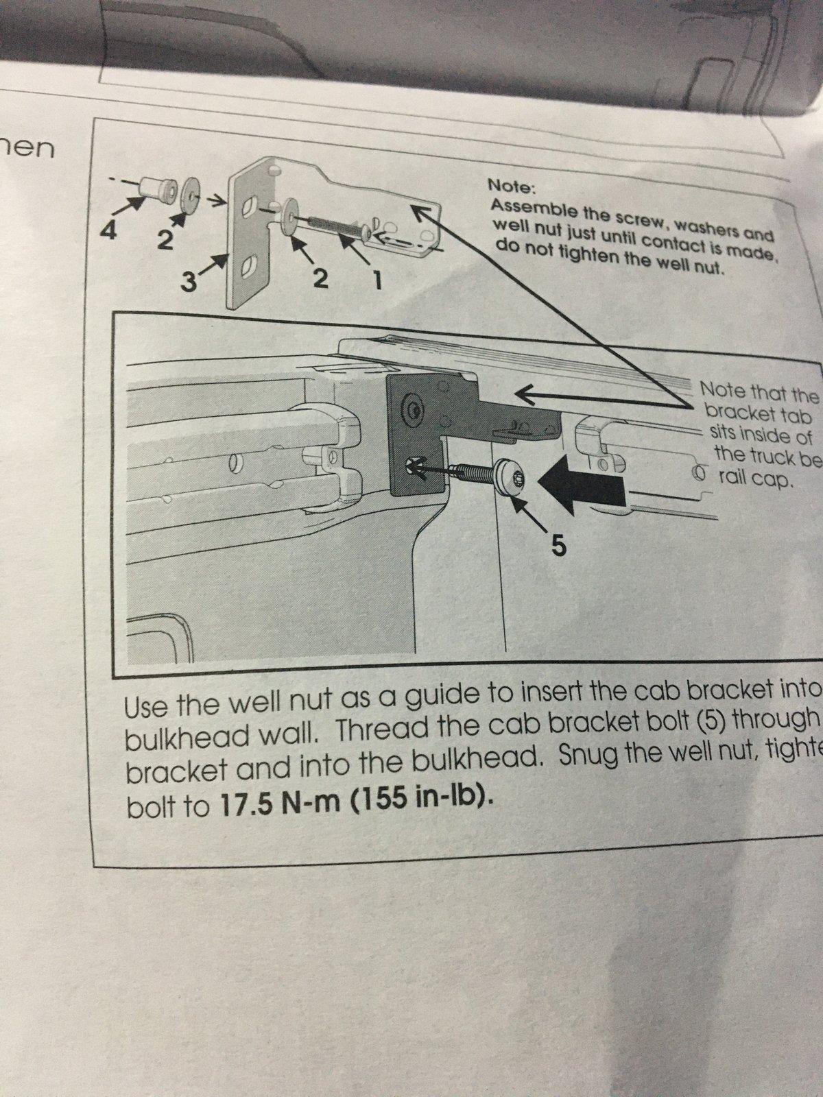 Jeep Gladiator Rugged Ridge Tonneau cover install issues Instructions for front bracket
