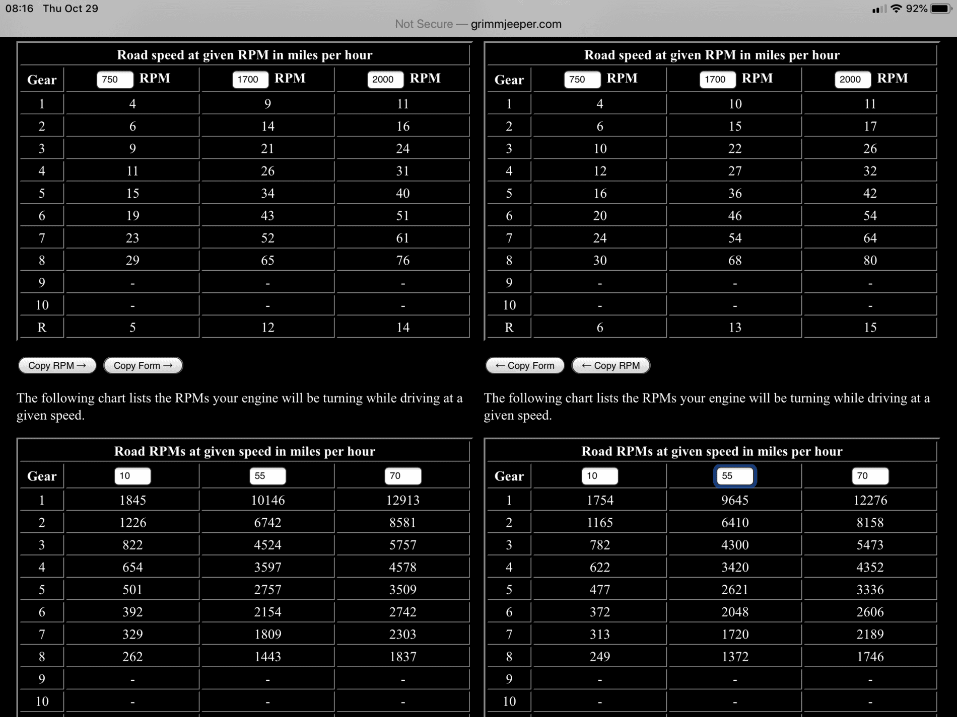 Jeep Gladiator Gear ratio calculator 04A937DB-ECF6-45EA-B62F-0473202523B0