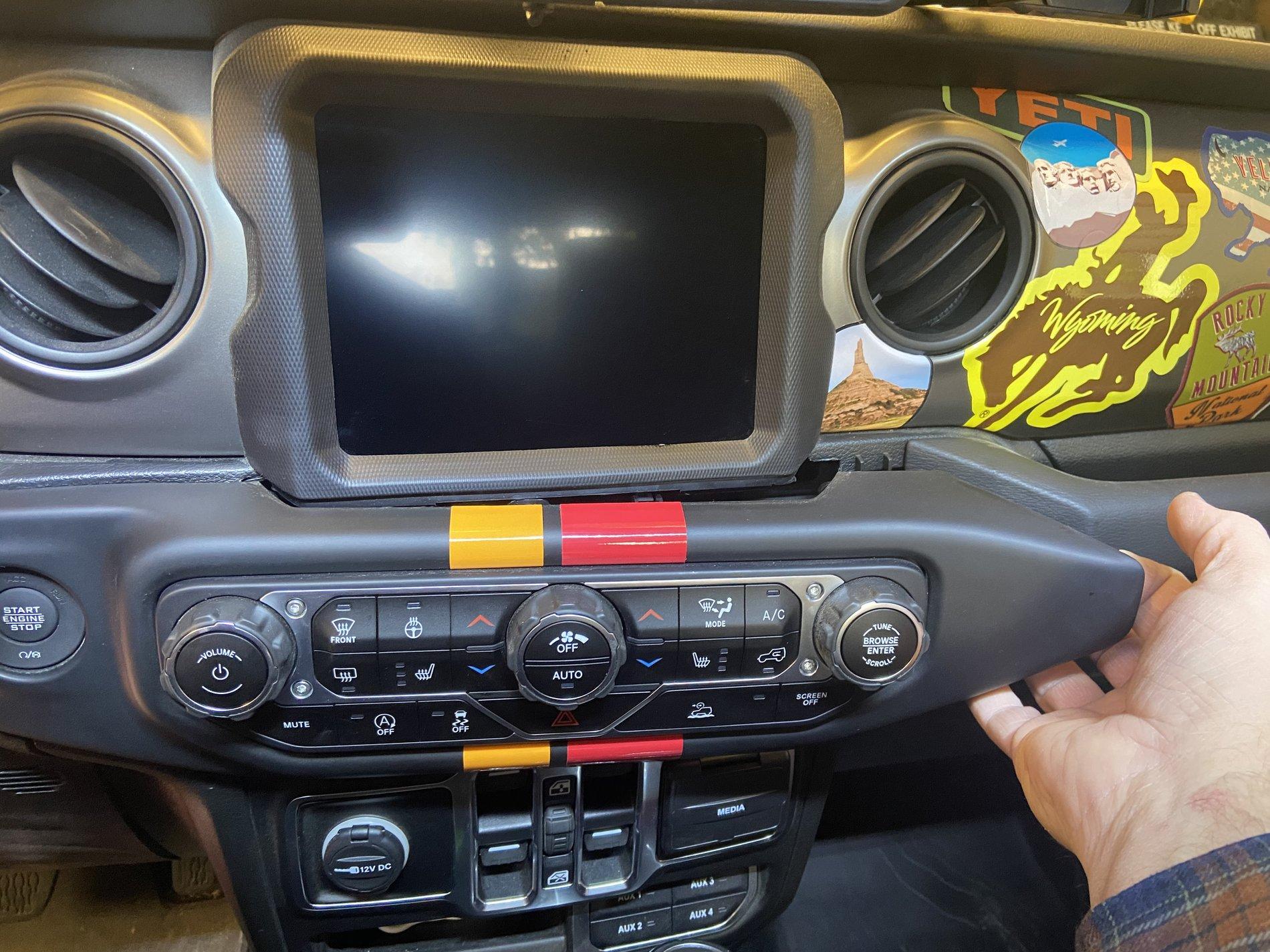 Jeep Gladiator Trailer brake controller install. 82215652 B2F183A3-48B4-437F-90AA-6C820827C569