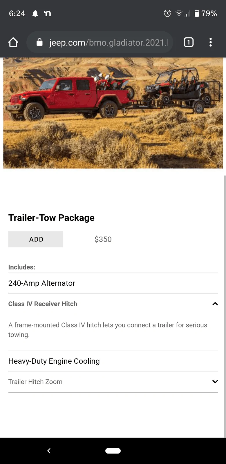 Jeep Gladiator Noob question on trailering with JTR Screenshot_20201101-182450