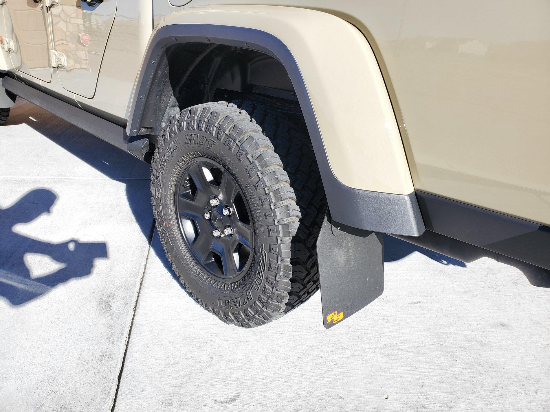 Jeep Gladiator Mud Flaps on the Gladiator Flap Pic 2