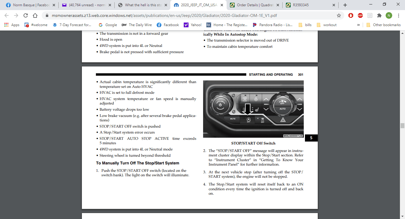 Jeep Gladiator What the hell is this stock button which looks like a cruise control on top of a jeep in the snow?! UPDATE Selec - Speed Control (SSC) 1604353314139