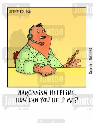 Jeep Gladiator Humor 105369824-medical-narcissists-helplines-help_lines-mental_states-narcissism-04530966_lo