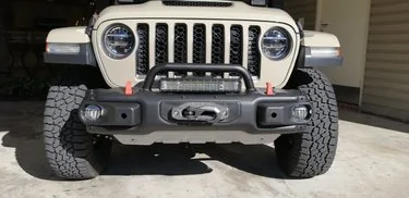 Jeep Gladiator Installed steel bumper on Mojave 113922-983041c54ab7bcec38e3c2a1a086727