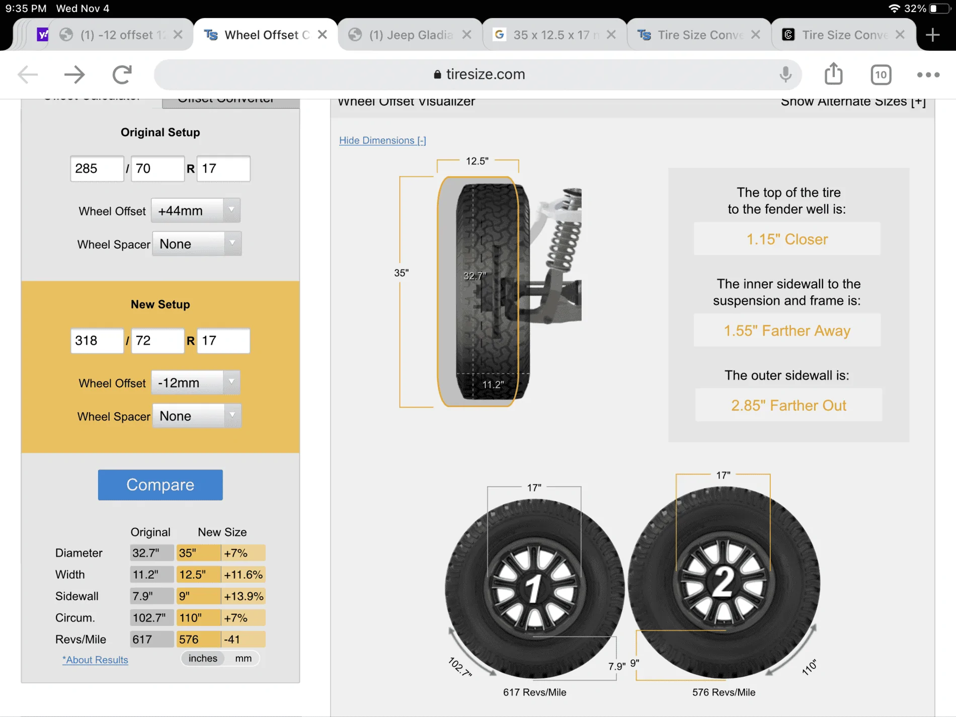 Jeep Gladiator -12 offset 12.5” Tire 8E8CF0F2-DA25-47EC-81CD-7100A9DB877A