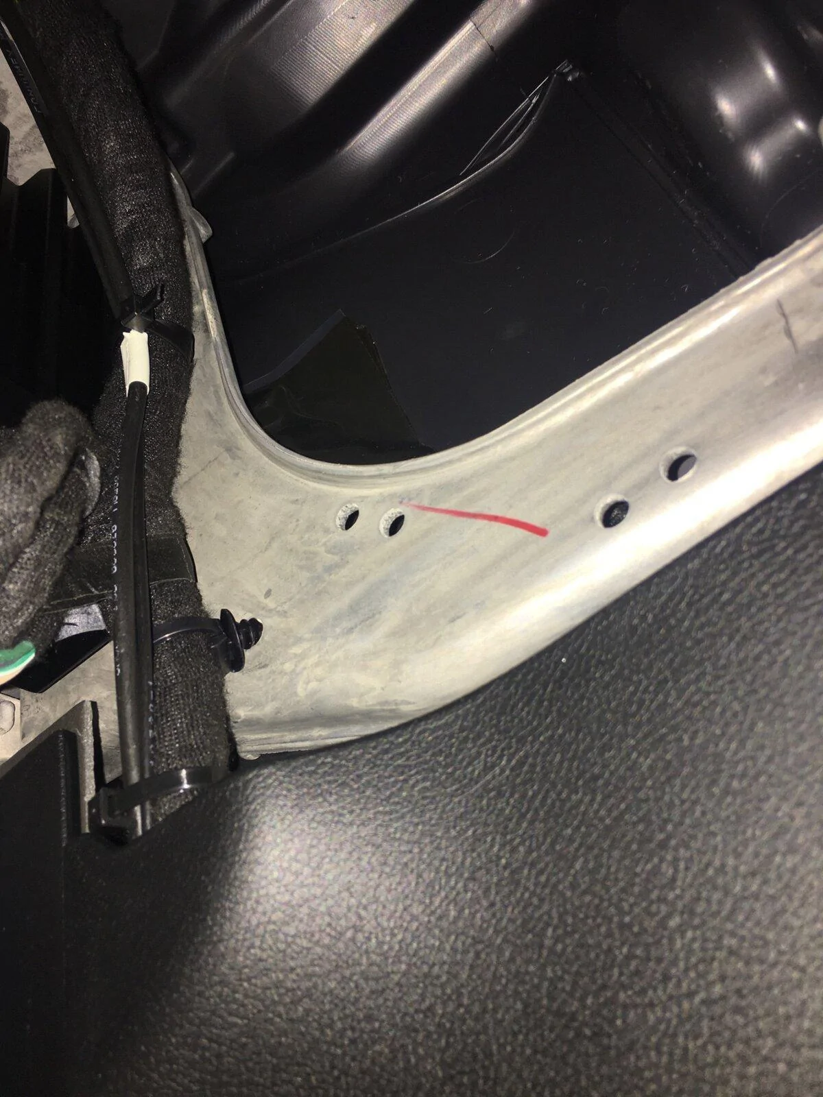 Jeep Gladiator Mopar Trailer Brake Controller for Jeep Gladiator Officially Released (Part # 82215652AB) frame looking up from floor