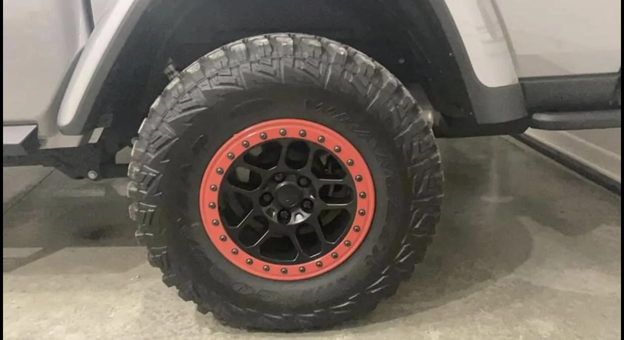 Jeep Gladiator Rubicon take off wheels and Goodyear MTRs 35x12.5x17 28689399-DA29-4961-9021-4823D95E8FCF