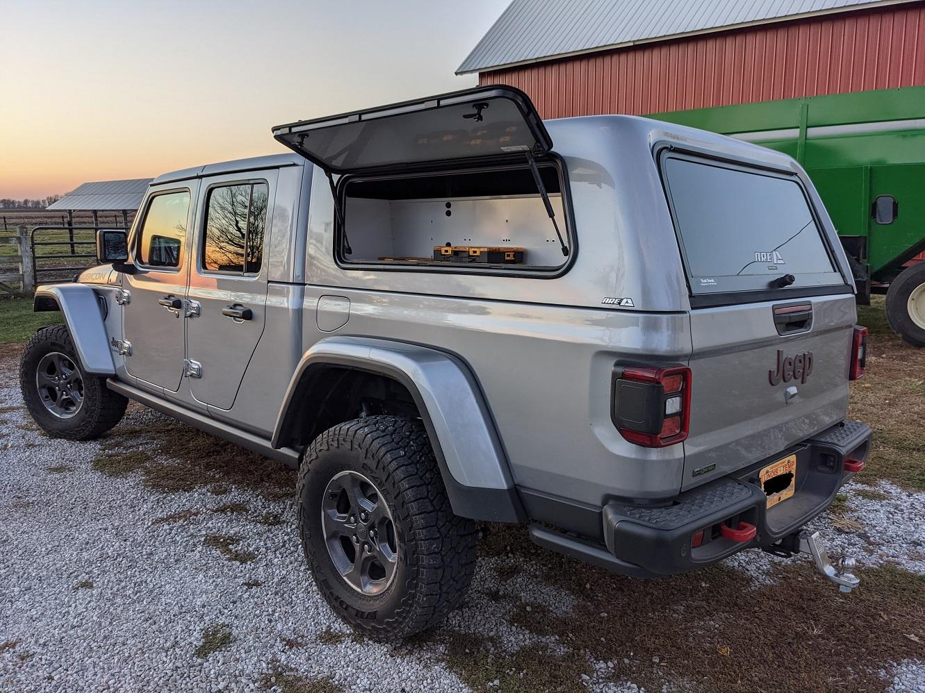 Jeep Gladiator A.R.E. topper with utility shelves PXL_20201105_224635666.MP~2