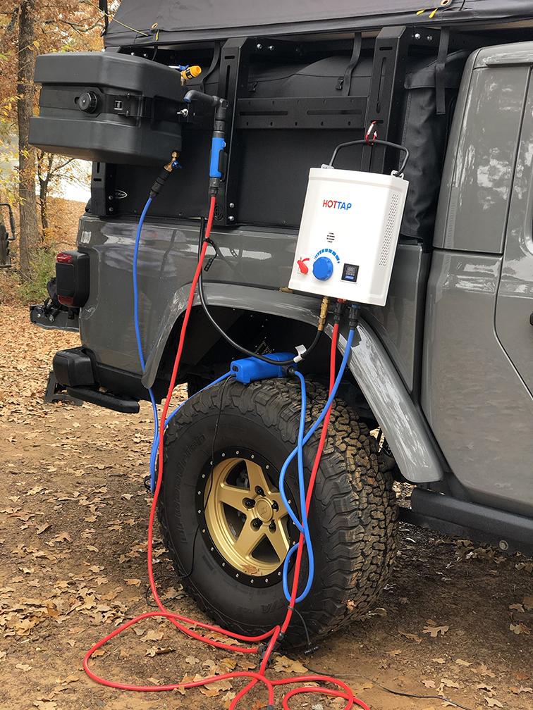 Jeep Gladiator Shower / Hot Water on-board system shower3