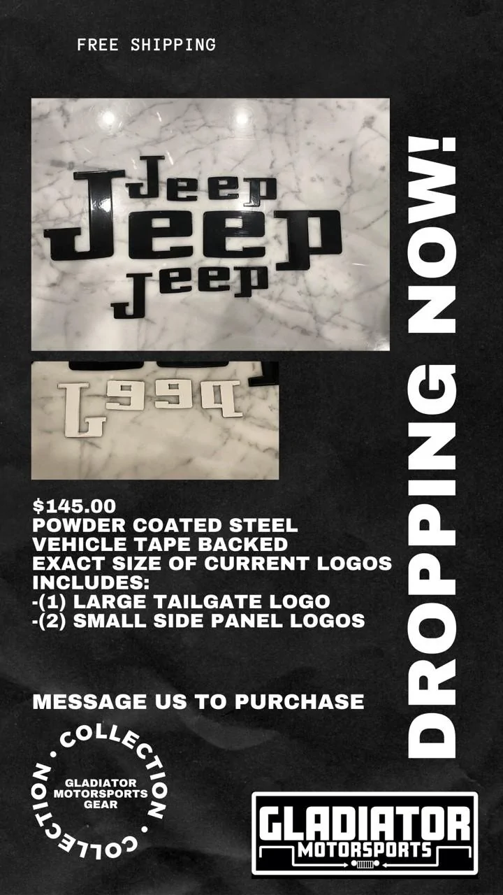 Jeep Gladiator HAUK TAILGATE GLADIATOR LETTERING 2