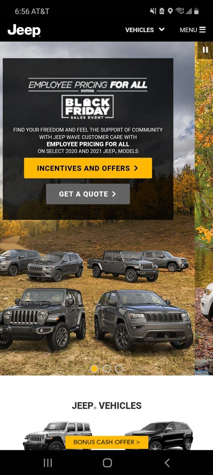 Jeep Gladiator Check emails. Just got a 1000 Bonus cash Screenshot_20201111-065633_Samsung Internet